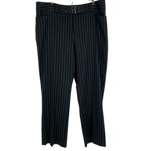 LANE BRYANT LB Collection Womens Pants Plus Size 20 Gray Black Striped $69